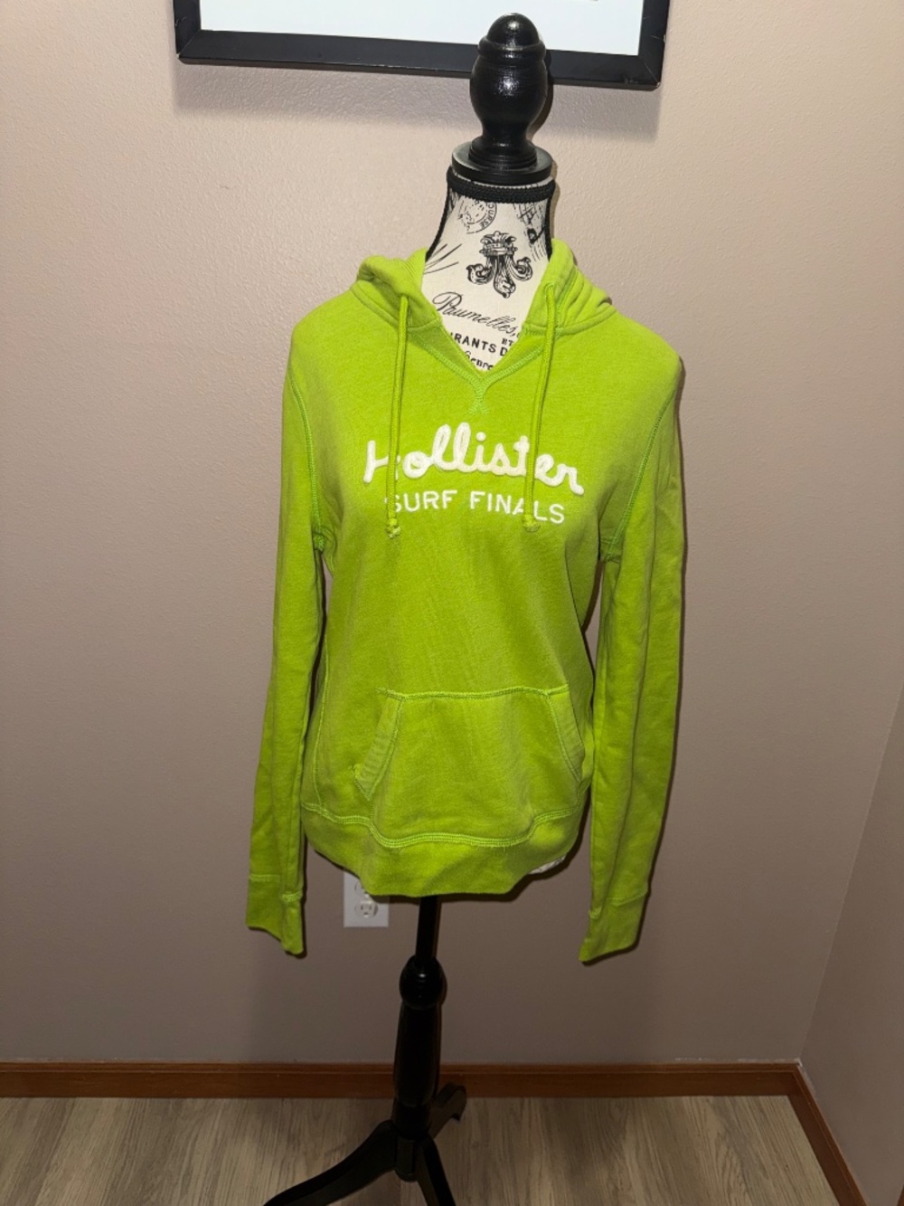 Y2K Hollister Embroidered Spellout Hoodie Coastal‎ Preppy